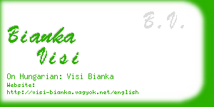 bianka visi business card